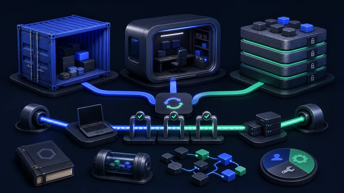 Hero image for Docker Compose vs Dev Containers vs Nix Guide for Reproducible JS Dev Environments