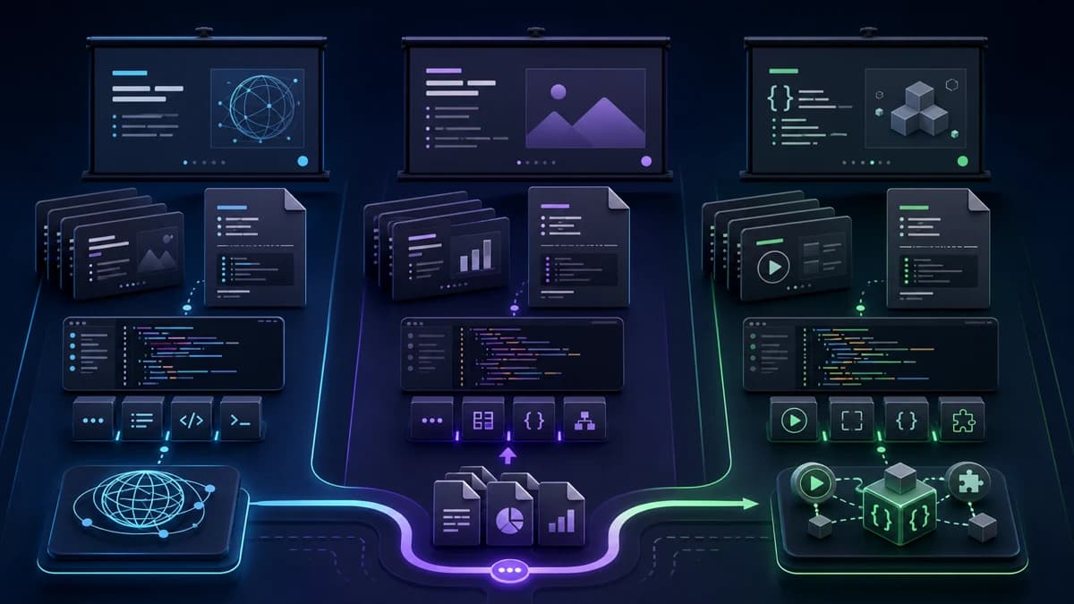 Hero image for Slidev vs Marp vs Reveal.js 2026: Code-First Presentations